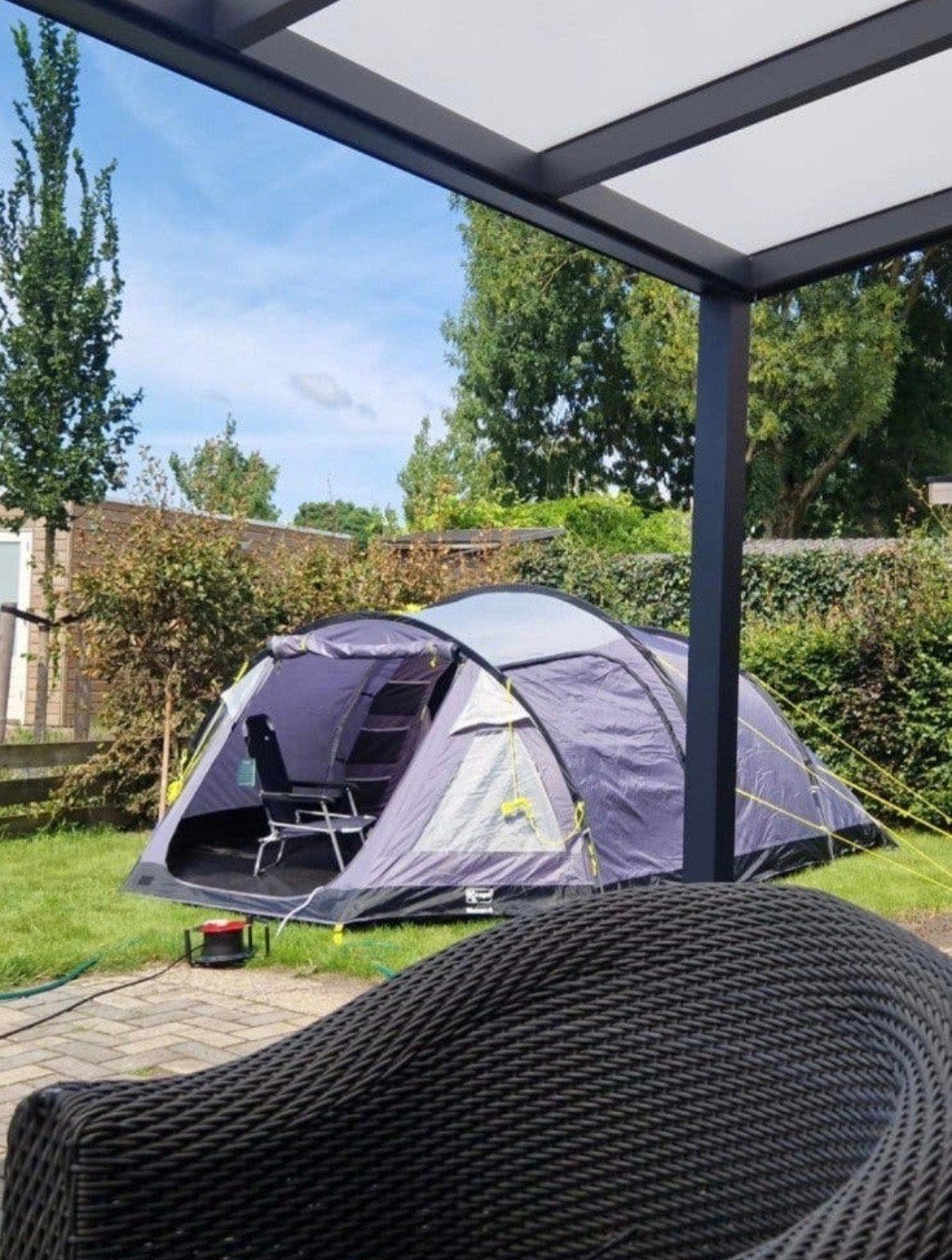 tunnel tent, koepeltent, Ophalen, Zo goed als nieuw