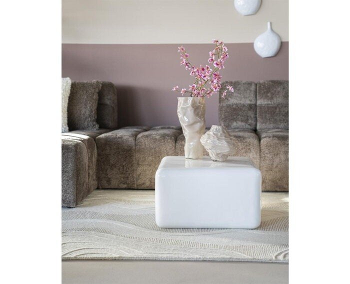 By-Boo salontafel Iro large wit 90x90 cm - nieuw, Huis en Inrichting, Ophalen, Overige materialen, 50 tot 100 cm, Rond