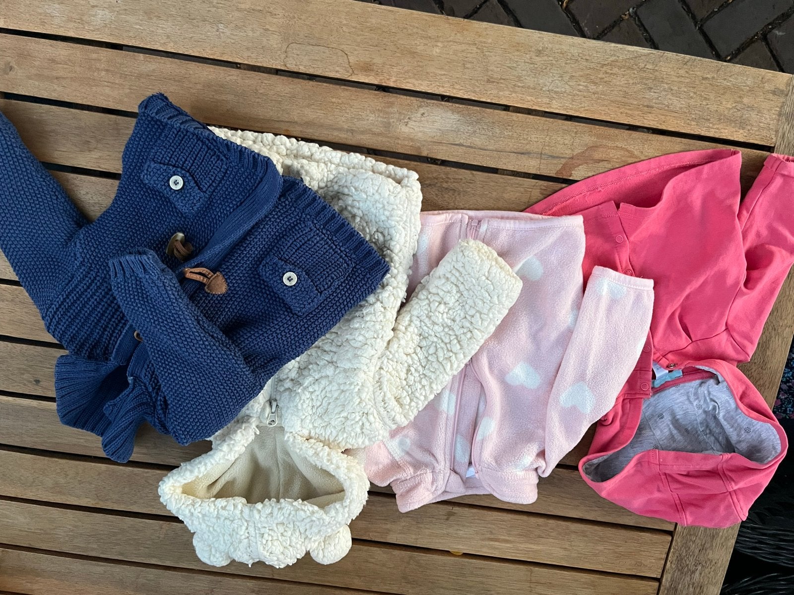 Bundel van 4 meisjes babyvestjes maat 62, Kinderen en Baby's, Babykleding | Maat 62, Ophalen of Verzenden, Gebruikt, Meisje, Truitje of Vestje