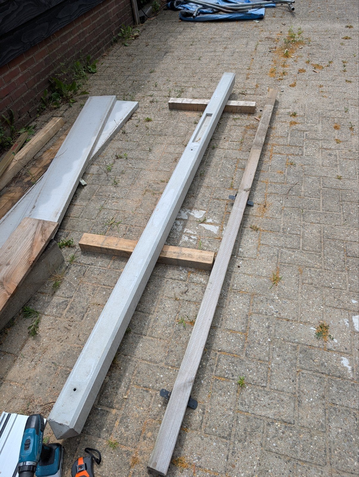 Betonnen paal 10x10, Ophalen, Nieuw