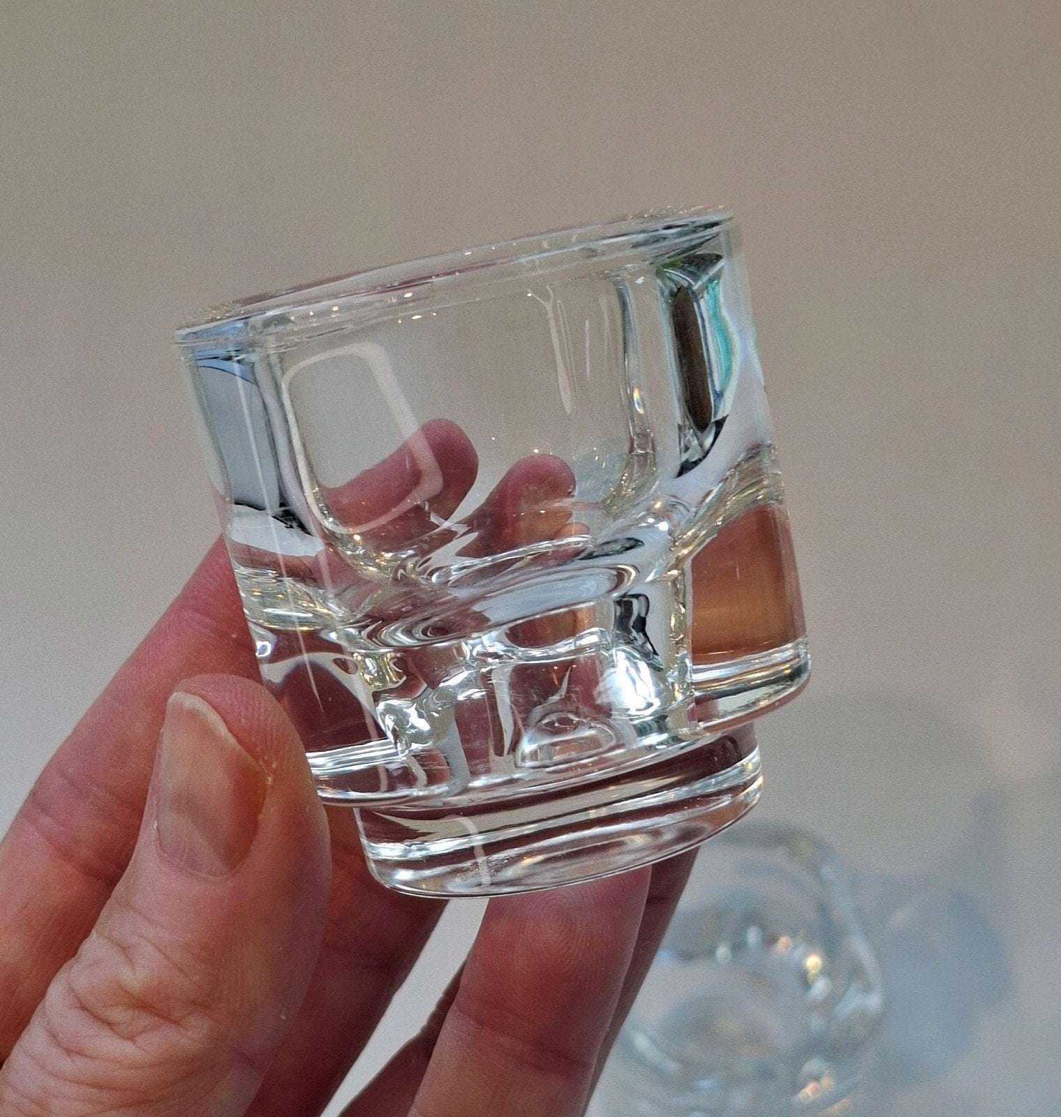 Vintage Joe Colombo Eierdopjes, Ophalen of Verzenden, Zo goed als nieuw, Glas
