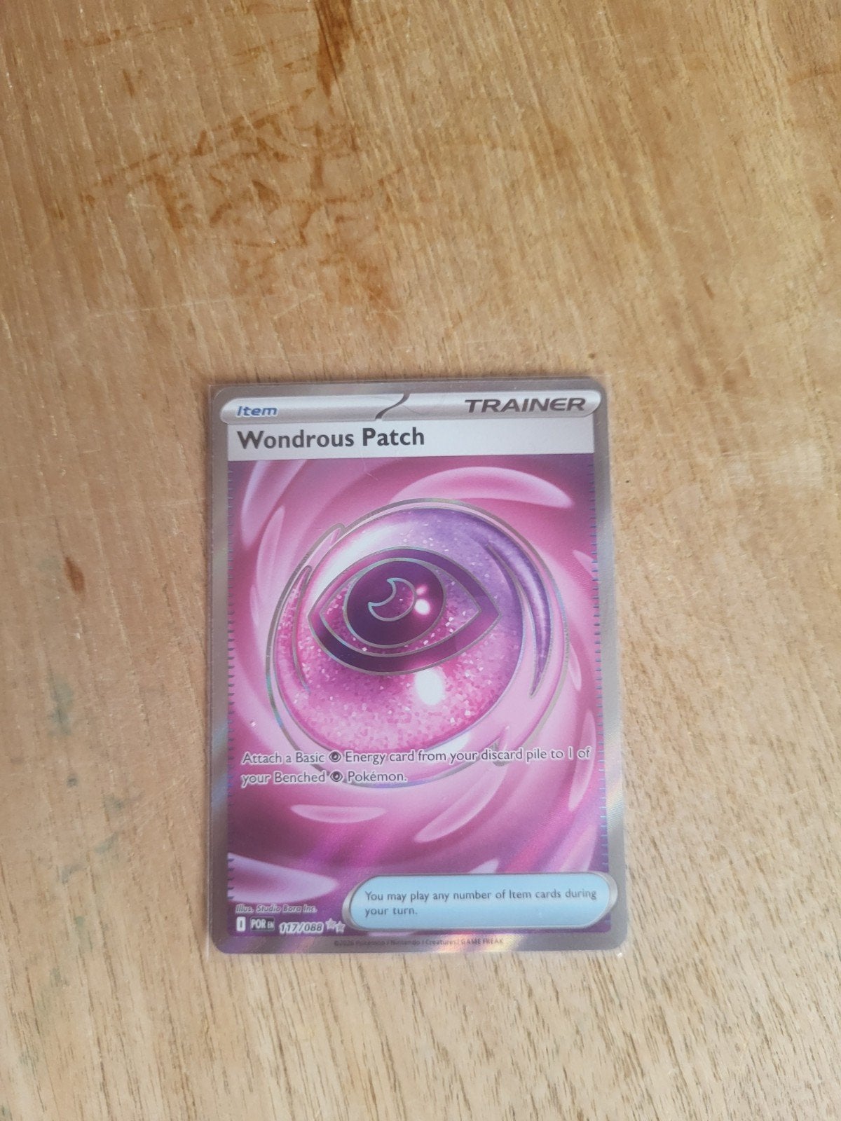 Wondrous Patch Trainer Kaart Pokémon TCG, Ophalen of Verzenden, Zo goed als nieuw, Losse kaart