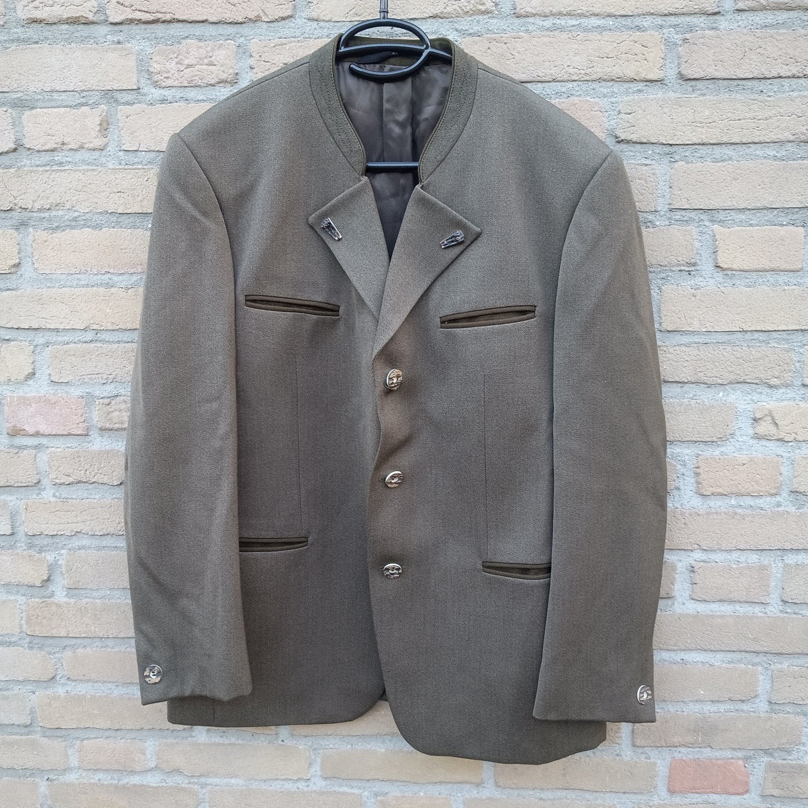 Tiroler trachten Janker colbert 50 / 25 wol zgan Oktoberfest, Ophalen of Verzenden, Zo goed als nieuw, Maat 48/50 (M), Kleding