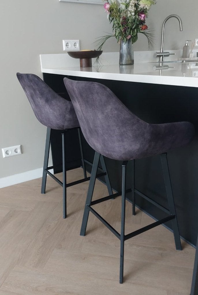 Draaibare barkrukken/barstoelen, Huis en Inrichting, Ophalen, Draaibaar, 60 tot 90 cm, Zo goed als nieuw