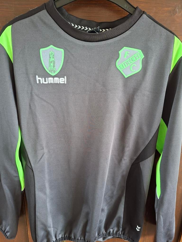 FC Utrecht Hummel trainingstrui grijs/groen, Ophalen of Verzenden