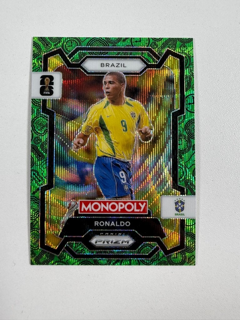 18 Ronaldo Green Prizm Monopoly World Cup 2026, Verzamelen, Sportartikelen en Voetbal, Ophalen of Verzenden, Nieuw, Buitenlandse clubs