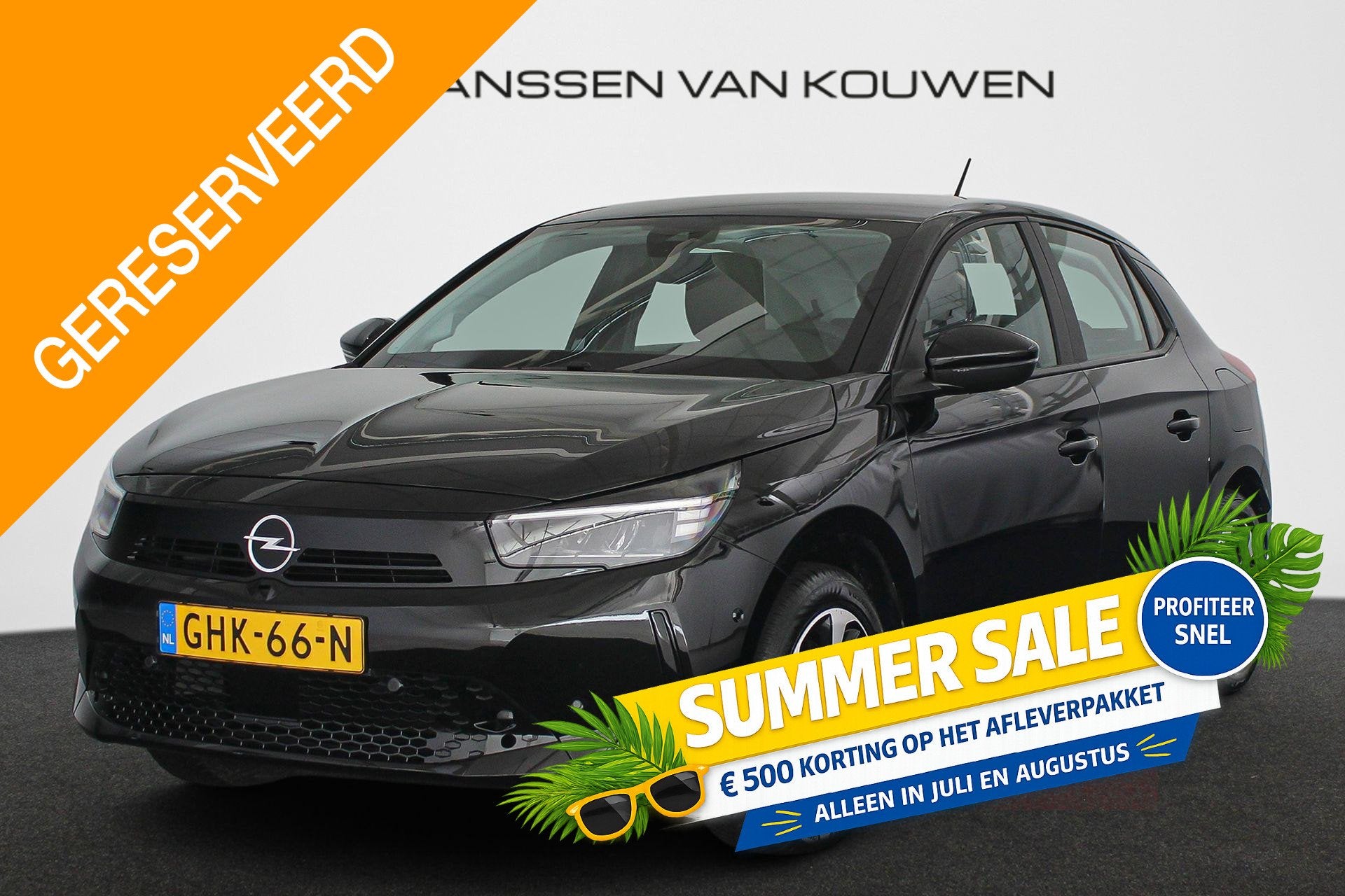 Opel Corsa Electric 50 kWh Camera Dodehoek Clima Apple Carpl, Auto's, Opel, Gebruikt, Zwart, Zwart, Origineel Nederlands