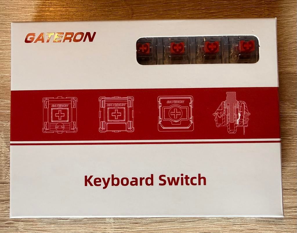 35 nieuwe rode Gateron keyboard switches, Computers en Software, Toetsenborden, Ophalen of Verzenden, Zo goed als nieuw