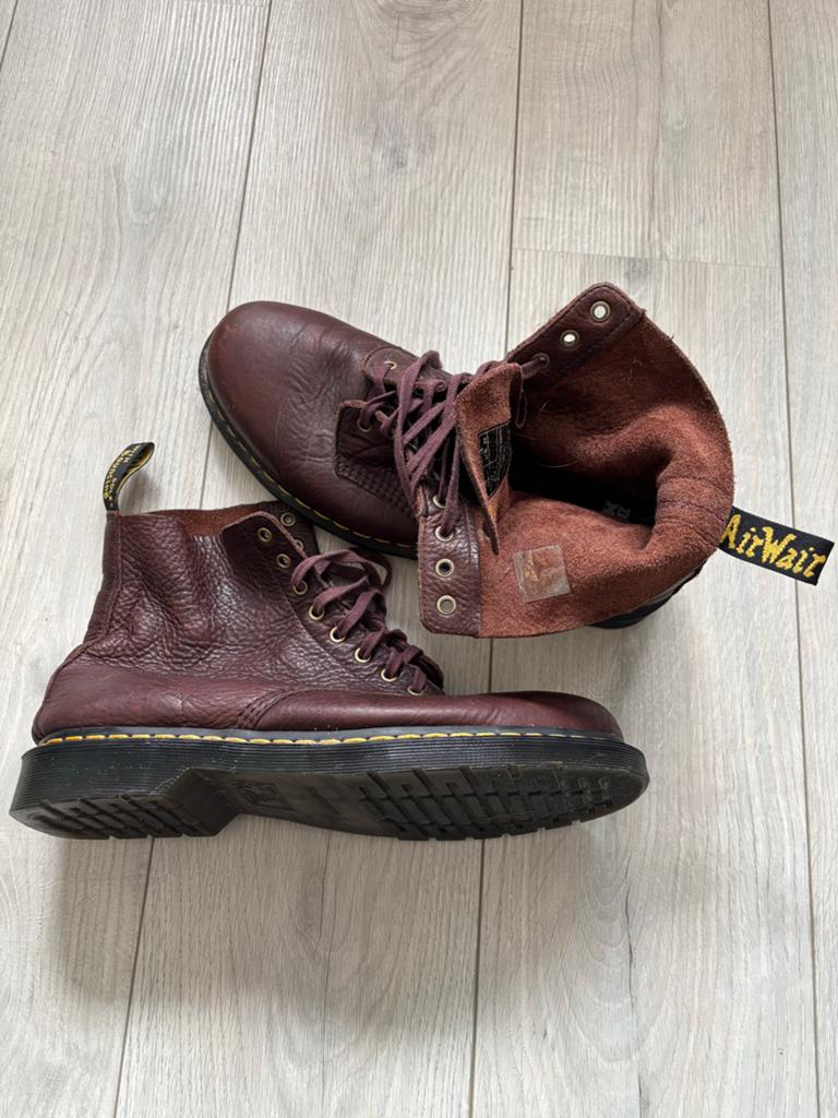 Dr. Martens Pascal Boots - Bruin/bordeaux leer, maat 47, Ophalen of Verzenden, Zo goed als nieuw, Bruin, Boots