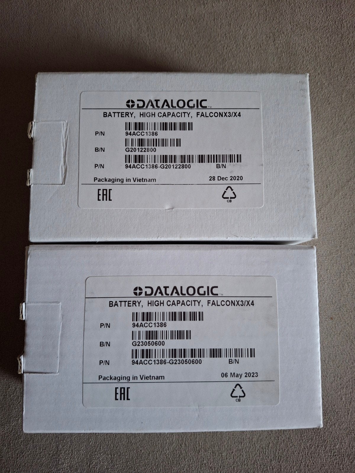 2x Datalogic Accu High Capacity Falcon X3 / X4 - 94ACC1386, Computers en Software, Verzenden, Nieuw, Mobiele scanner, Datalogic