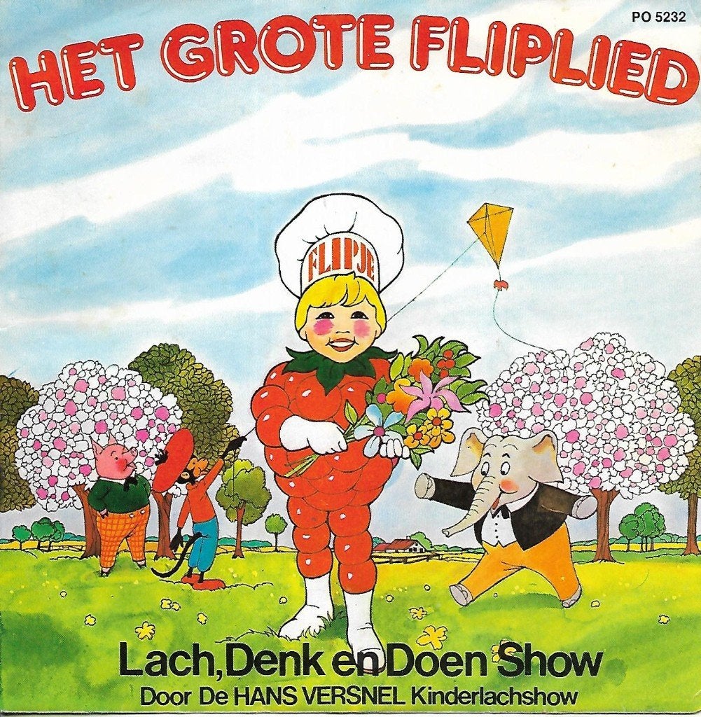 De Hans Versnel kinderlachshow - Het grote Fliplied, Cd's en Dvd's, Ophalen of Verzenden, Gebruikt, 7 inch, Nederlandstalig