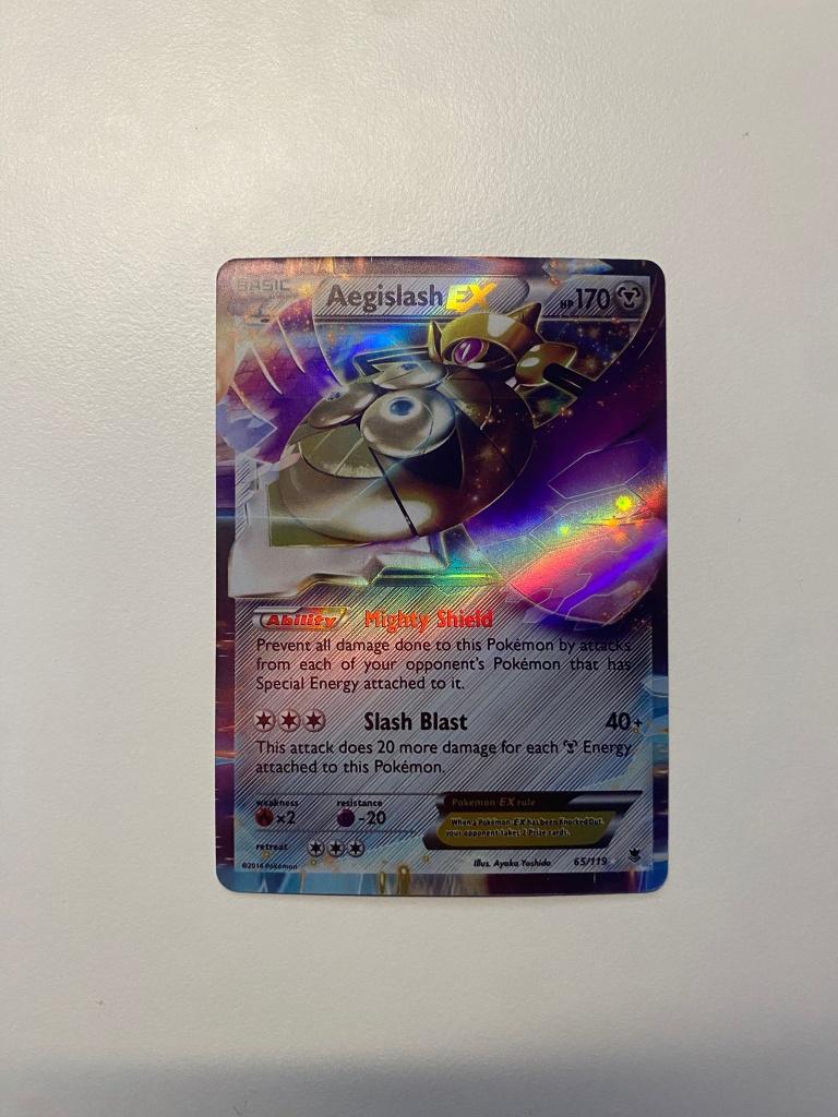 Aegislash EX 65/119, Ophalen, Zo goed als nieuw, Losse kaart