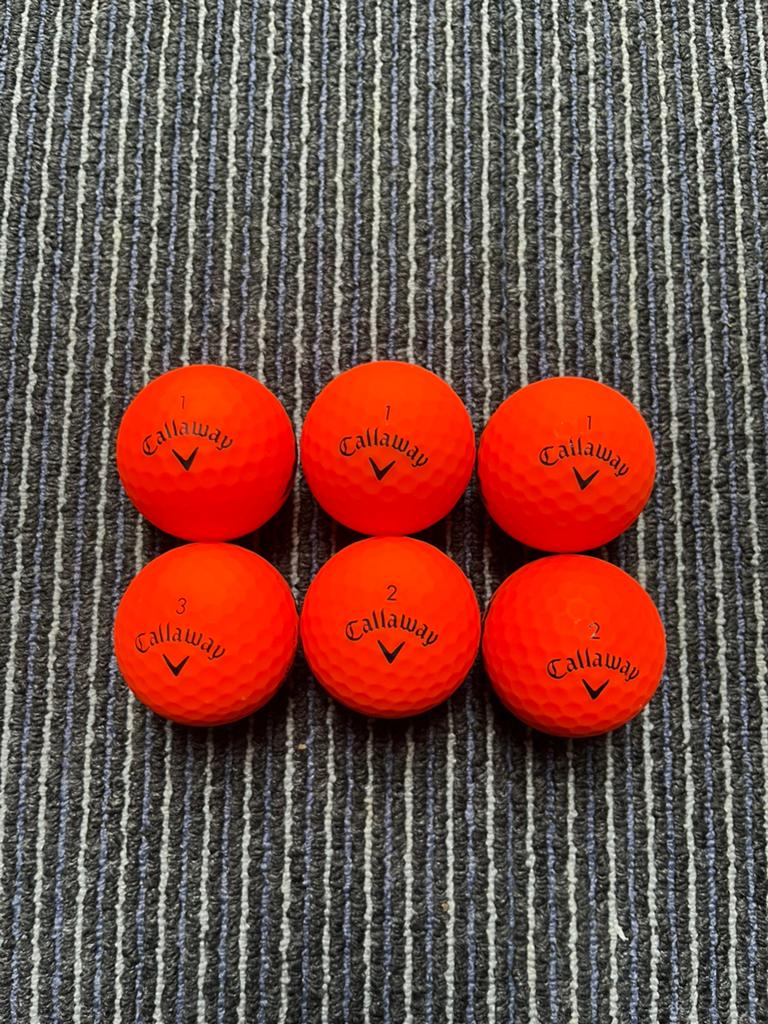 Callaway Supersoft Matt Rood, Sport en Fitness, Ophalen of Verzenden, Zo goed als nieuw, Bal(len), Callaway
