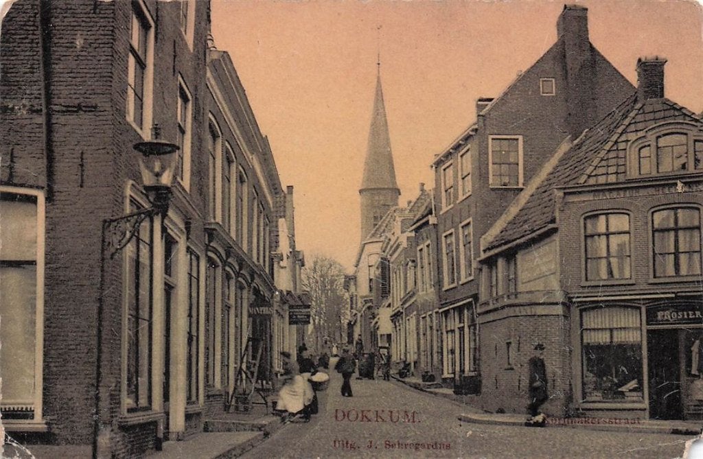 703-307-025 Dokkum, Verzenden, Voor 1920, Friesland