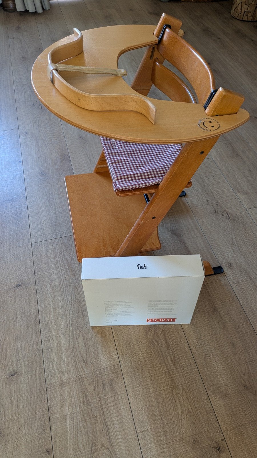 kinderstoel merk STOKKE, Ophalen, Zo goed als nieuw, Meegroeistoel