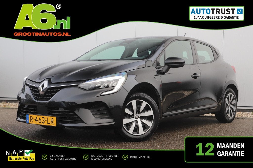Renault Clio 1.0 TCe 90 Equilibre 6-Bak Navigatie Carplay An, Auto's, Renault, Bedrijf, Te koop, Clio, ABS, Airbags, Airconditioning