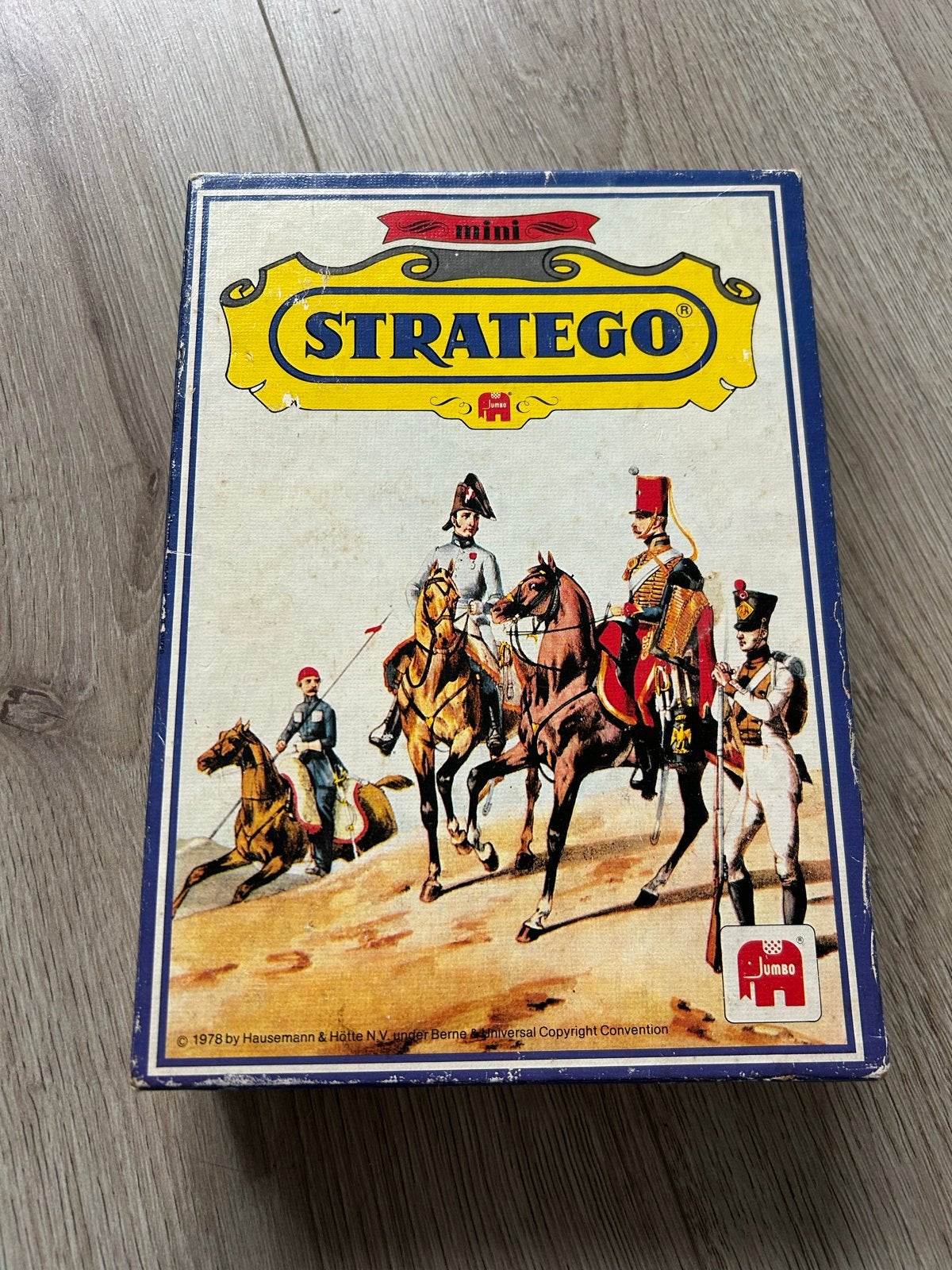 Vintage Stratego Mini Reisspel Jumbo 1978, Een of twee spelers, Ophalen, Gebruikt, Reisspel