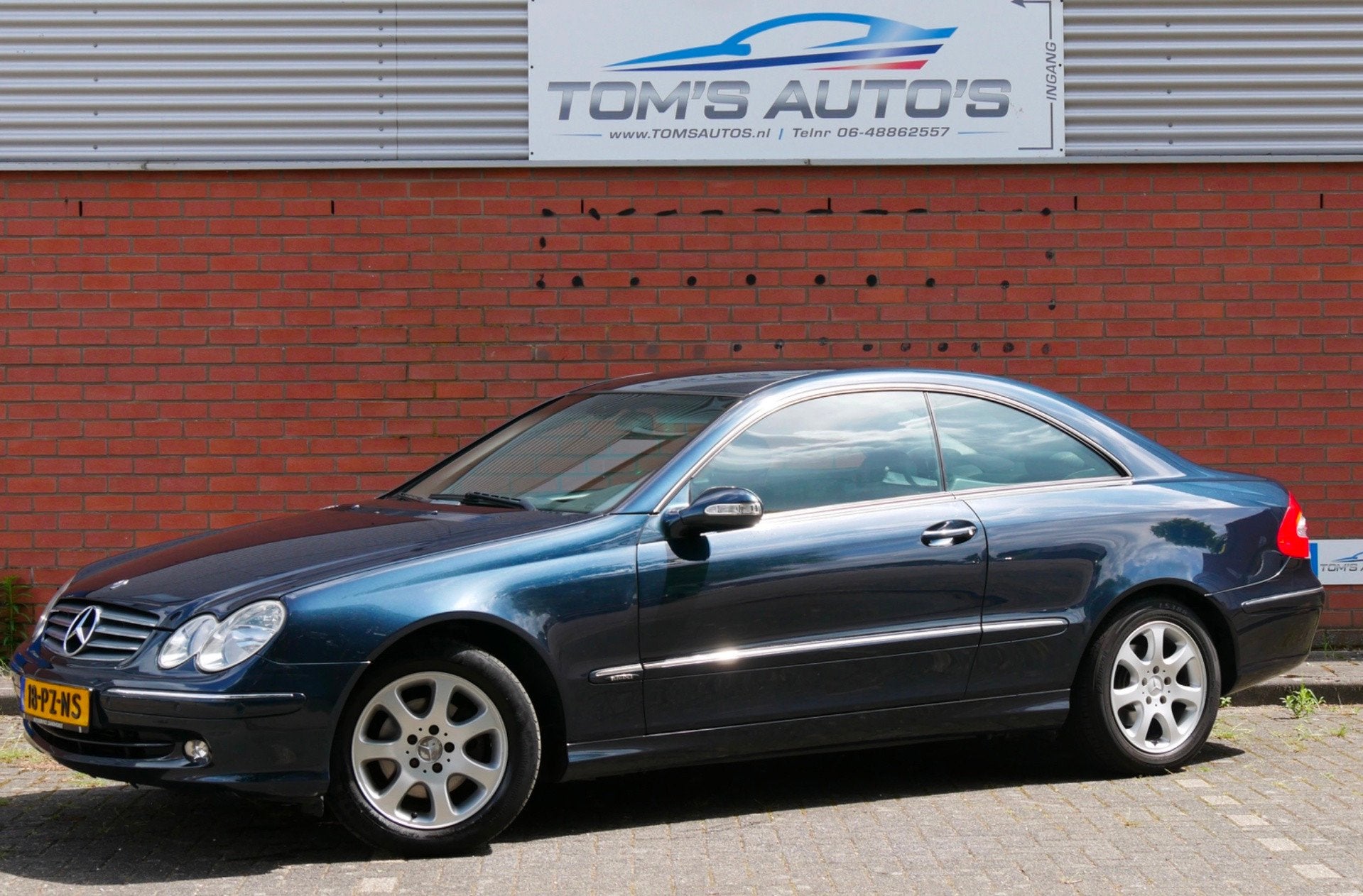Mercedes-Benz CLK-klasse Coupé 200 K. Elegance. navi. stoel, Automaat, Achterwielaandrijving, Gebruikt, Zwart