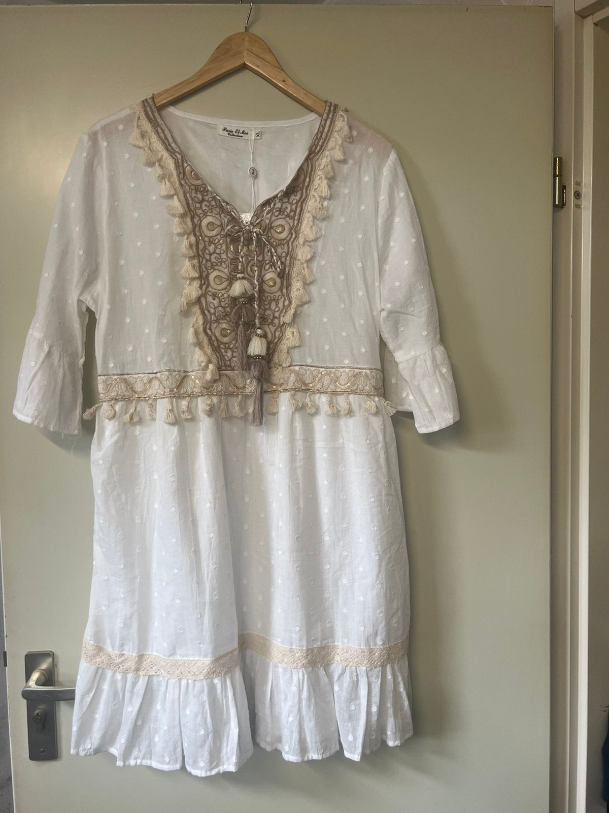 Ibiza jurk xl, Wit, Maat 46/48 (XL) of groter, Nieuw, Ophalen of Verzenden