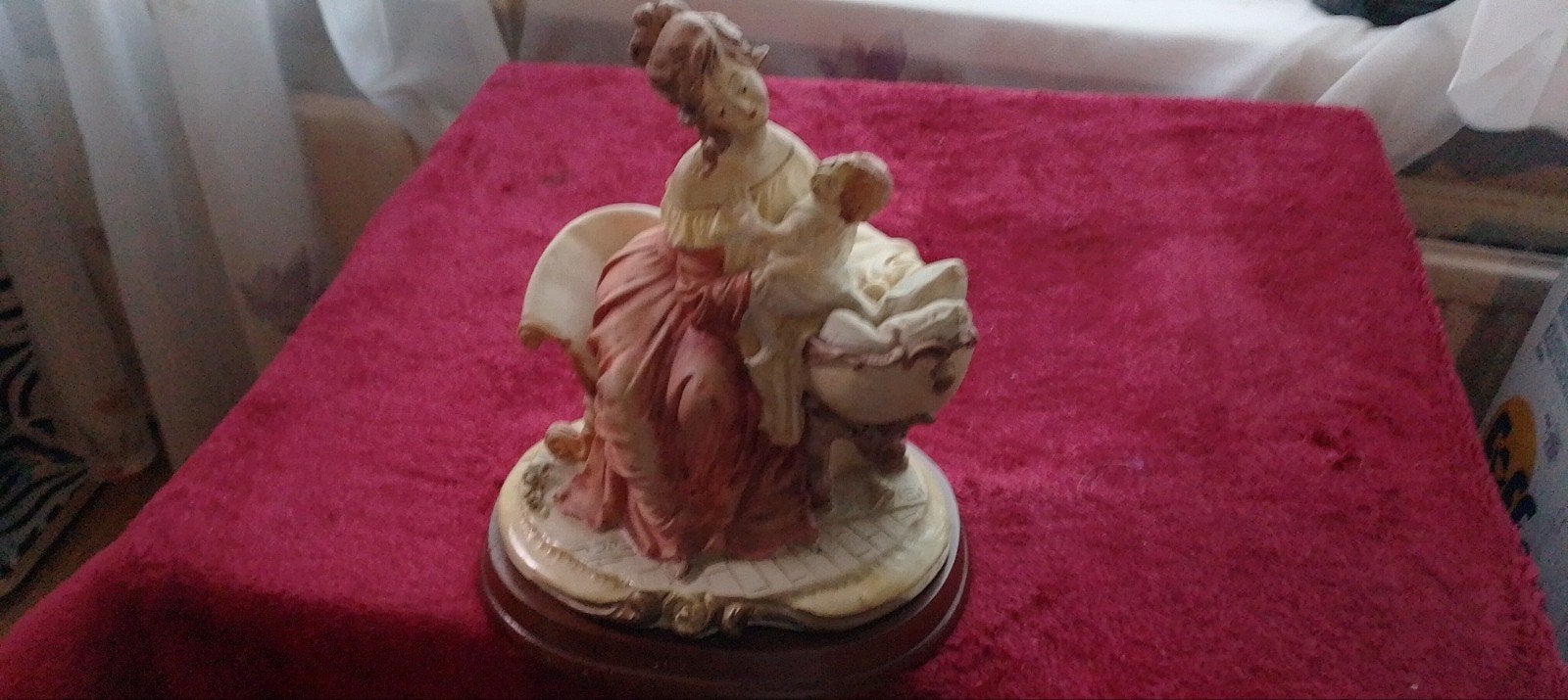 Vintage Capodimonte sculptuur Moeder en Kind - B. Merli, Ophalen of Verzenden