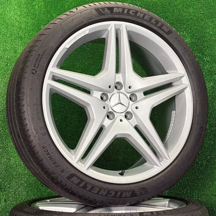 Originele 20 inch mercedes AMG velgen banden S-klasse W221, Auto-onderdelen, Banden en Velgen, Gebruikt, 275 mm, Banden en Velgen