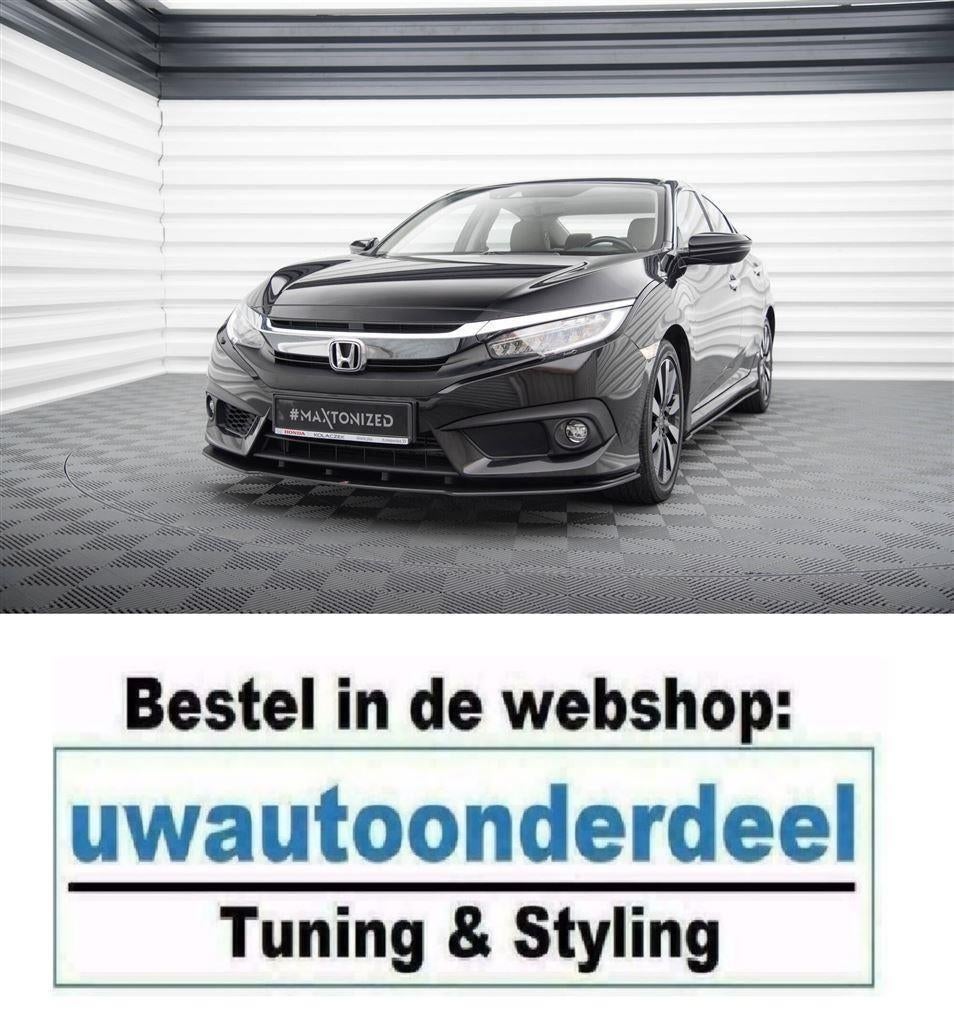 Maxton Design Spoiler Splitter Lip Honda Civic MK10, Auto diversen, Tuning en Styling, Verzenden