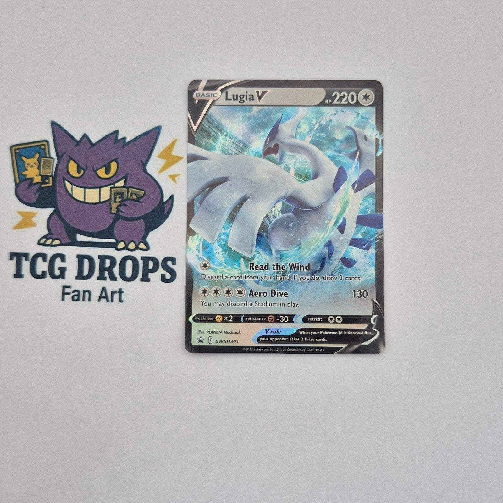 Lugia V SWSH301 Black Star Promos, Ophalen of Verzenden, Nieuw, Losse kaart, Foil