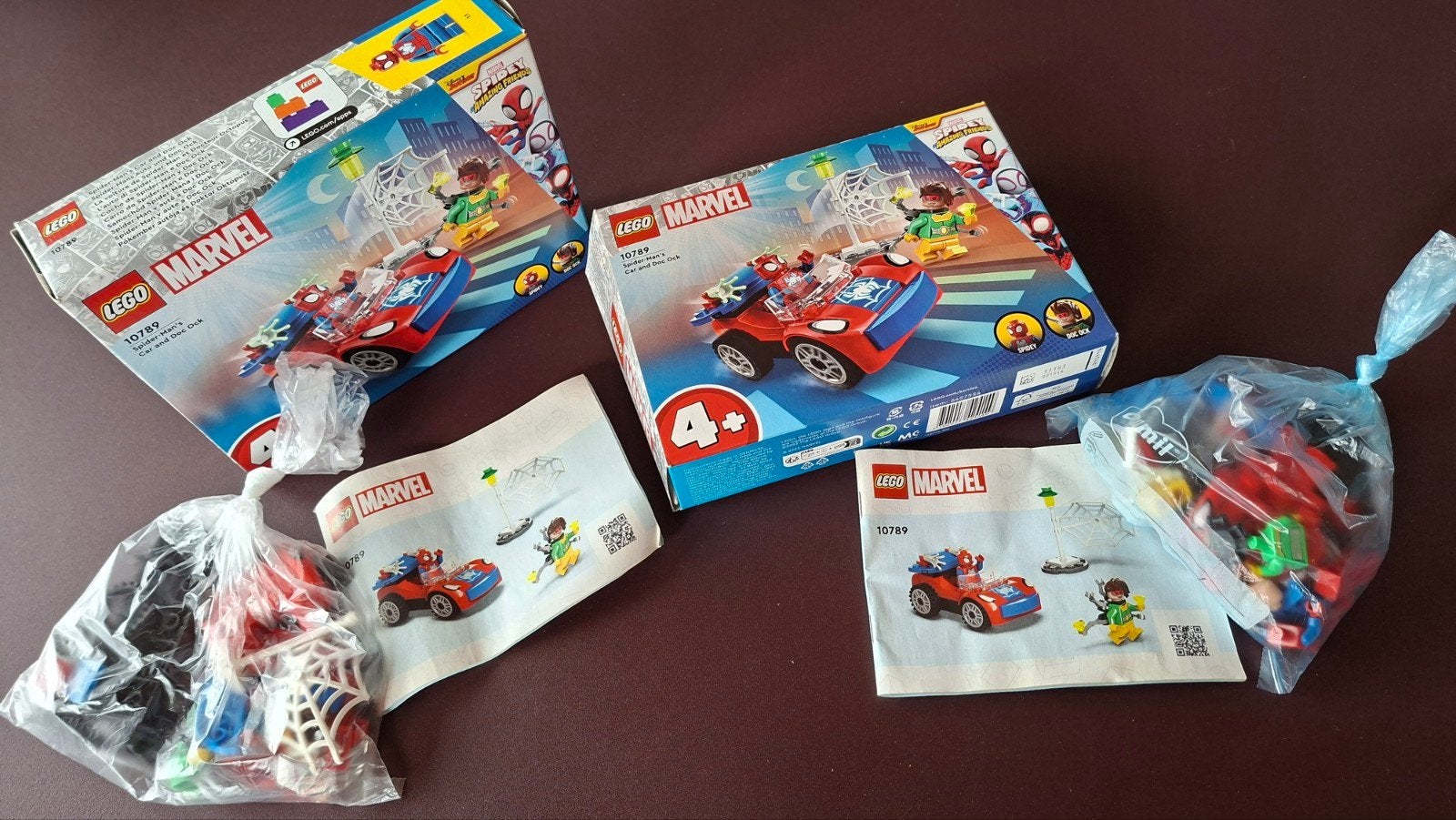 2x Lego 10789 Spider-Man's car and Doc Ock, Inclusief instructies, Marvel, Lego, Ophalen of Verzenden