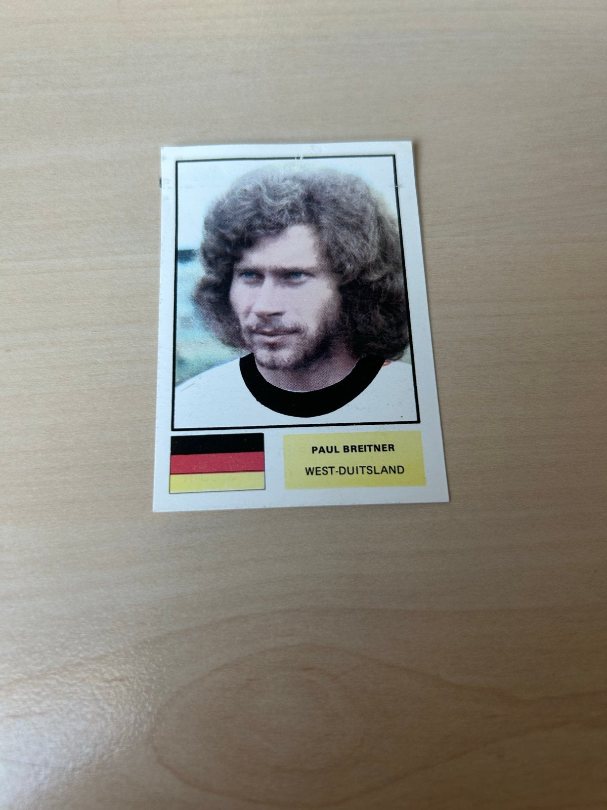 Paul Breitner Spelerskaart WK 1974 - West-Duitsland, Ophalen of Verzenden, Gebruikt, Buitenlandse clubs, Spelerskaart