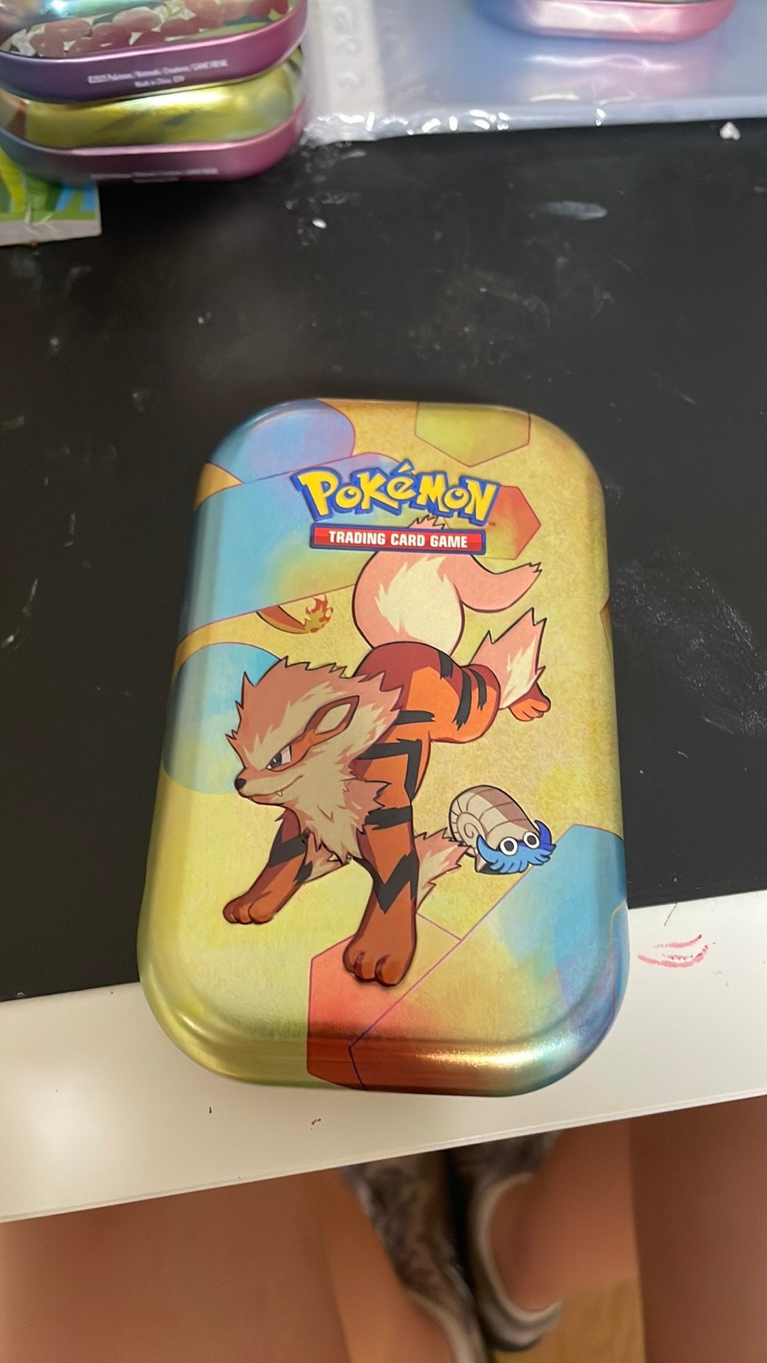 Pokemon blikken met kaarten, Ophalen of Verzenden, Zo goed als nieuw