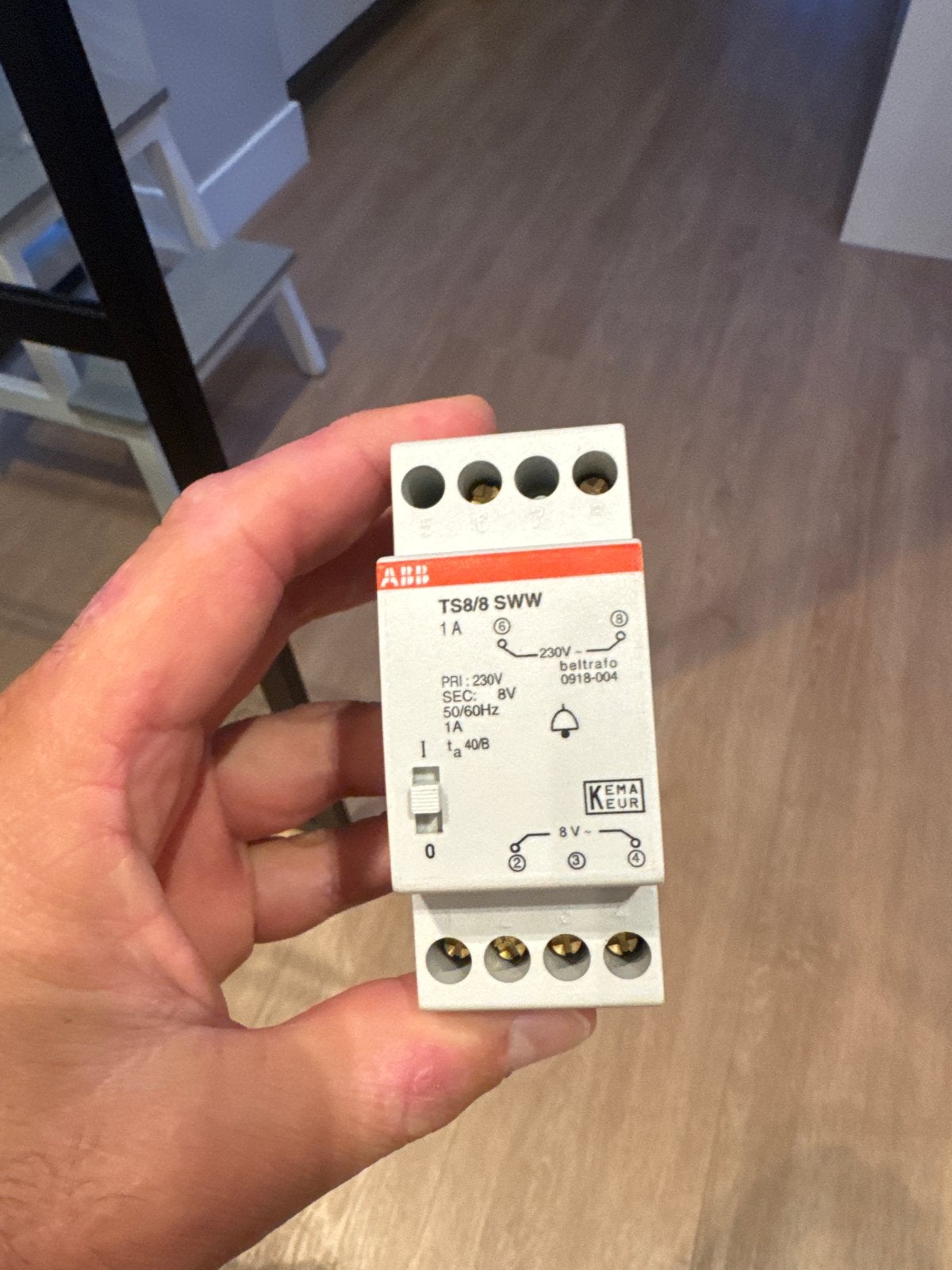 ABB TS8/8 SWW Beltransformator 230V 8V, Ophalen of Verzenden, Nieuw, ABB, Overige typen