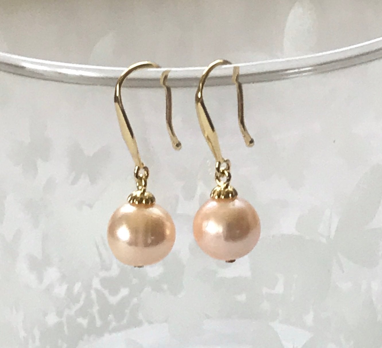 Parel Oorbellen & Armband van Roze Zuidzee Parels 14K Goud, Hangers, Nieuw, Ophalen of Verzenden, Roze