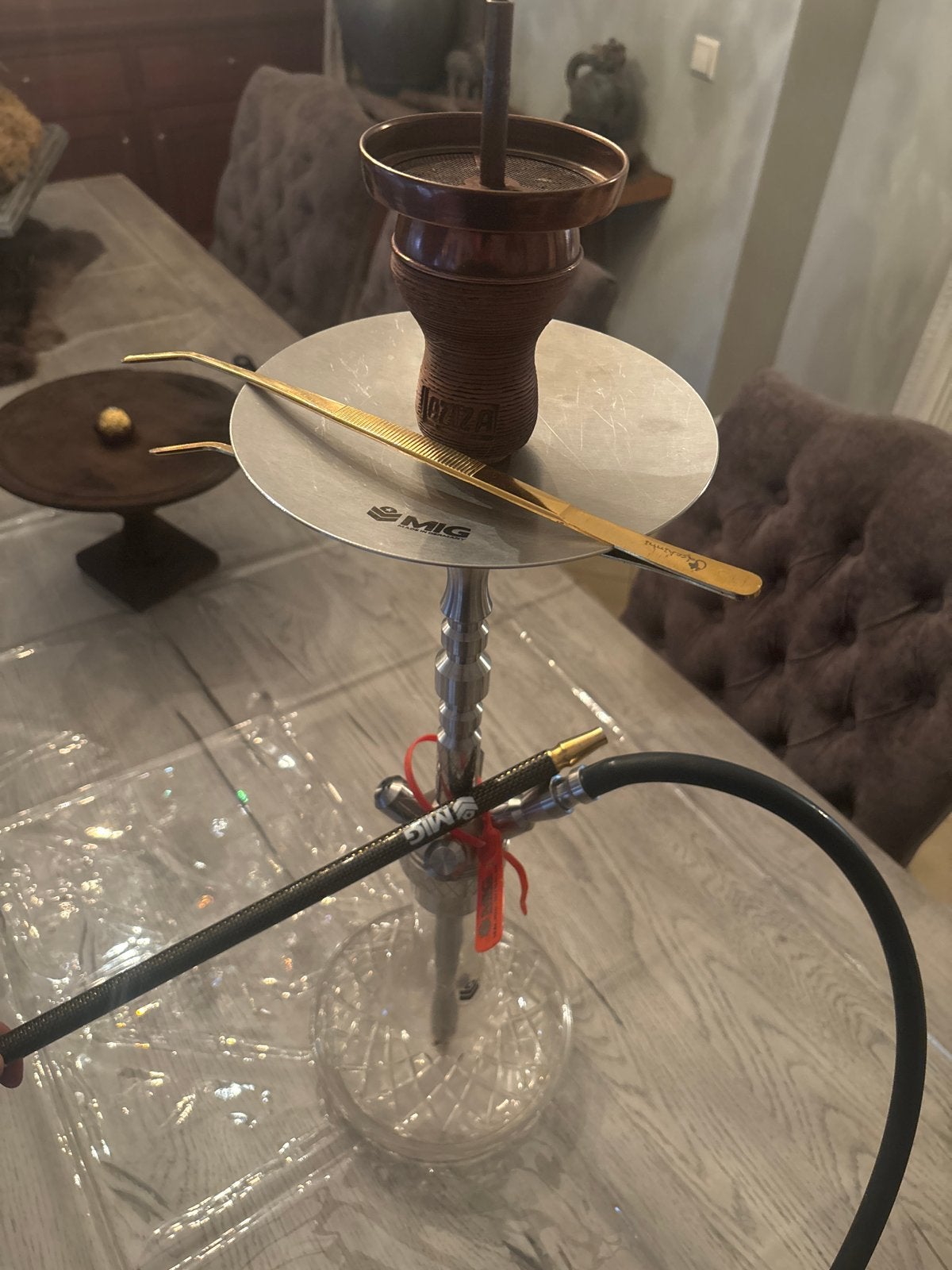 Mig Shisha Complete Set - De Rolls Royce onder de waterpijpe, Ophalen, Zo goed als nieuw, (Water)pijp