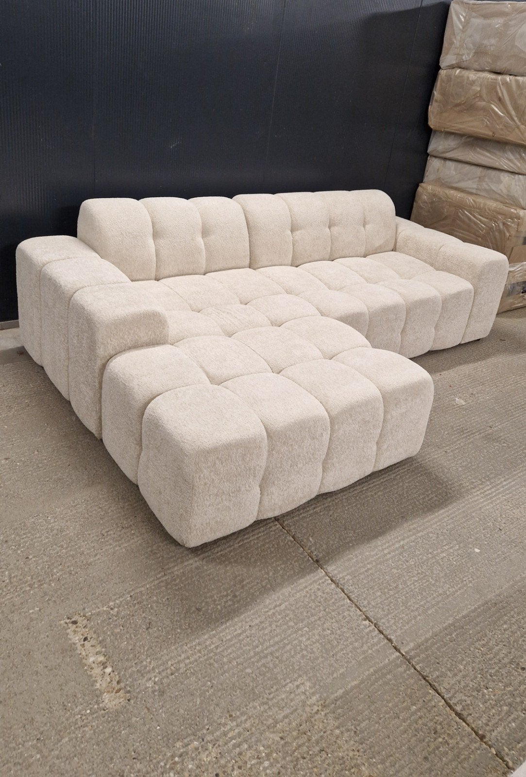 Hoekbank Levante Japandi stijl 275x175 L/R NIEUW! NU.€730,-, Ophalen, Japandi, 250 tot 300 cm, Hoekbank