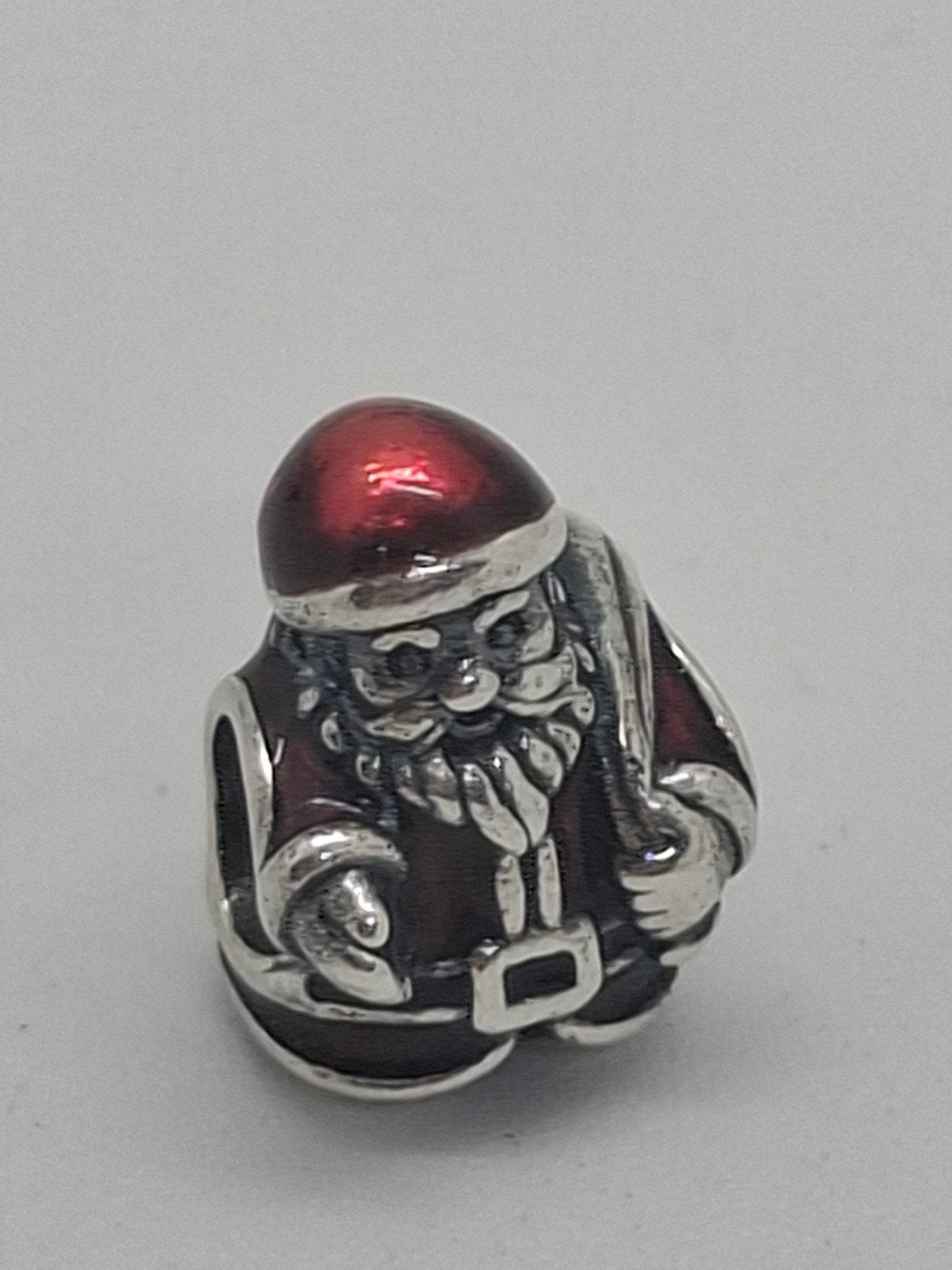 Pandora Zilveren Kerstman Bedel - ALE 925, Pandora, Ophalen of Verzenden, Zo goed als nieuw, 1 bedel