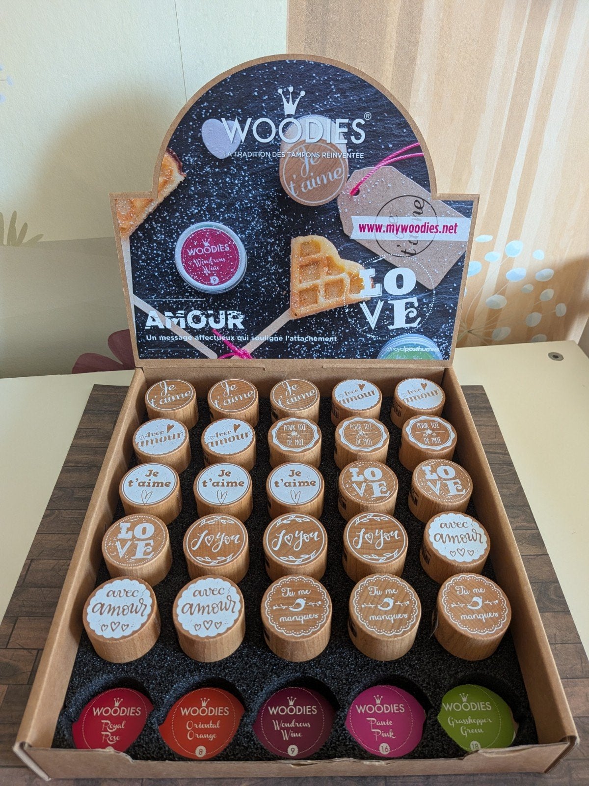 Doos met love amour stempels woodies nieuw 25 stempels, Hobby en Vrije tijd, Ophalen of Verzenden, Nieuw, Houten stempel