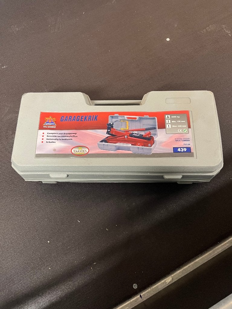 nieuwe garagekrik 2000 kg , in koffer/, Ophalen, Nieuw, Hydraulisch, Garagekrik