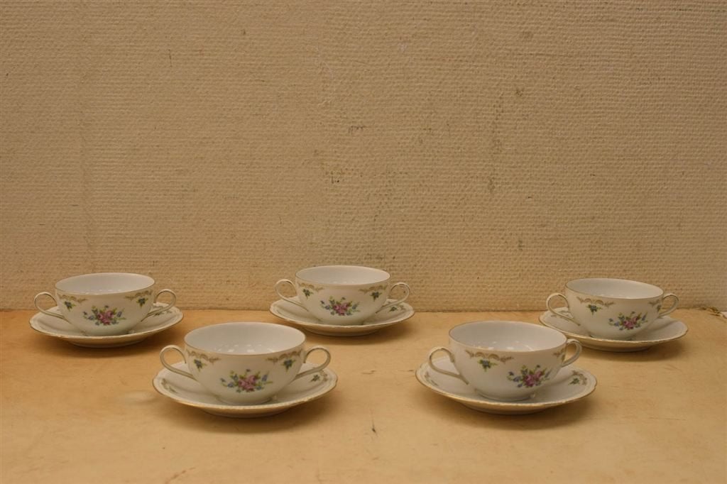 10 delig Heinrich Bavaria kop en schotels 44108, Gebruikt, Ophalen of Verzenden, Bord(en), Overige stijlen