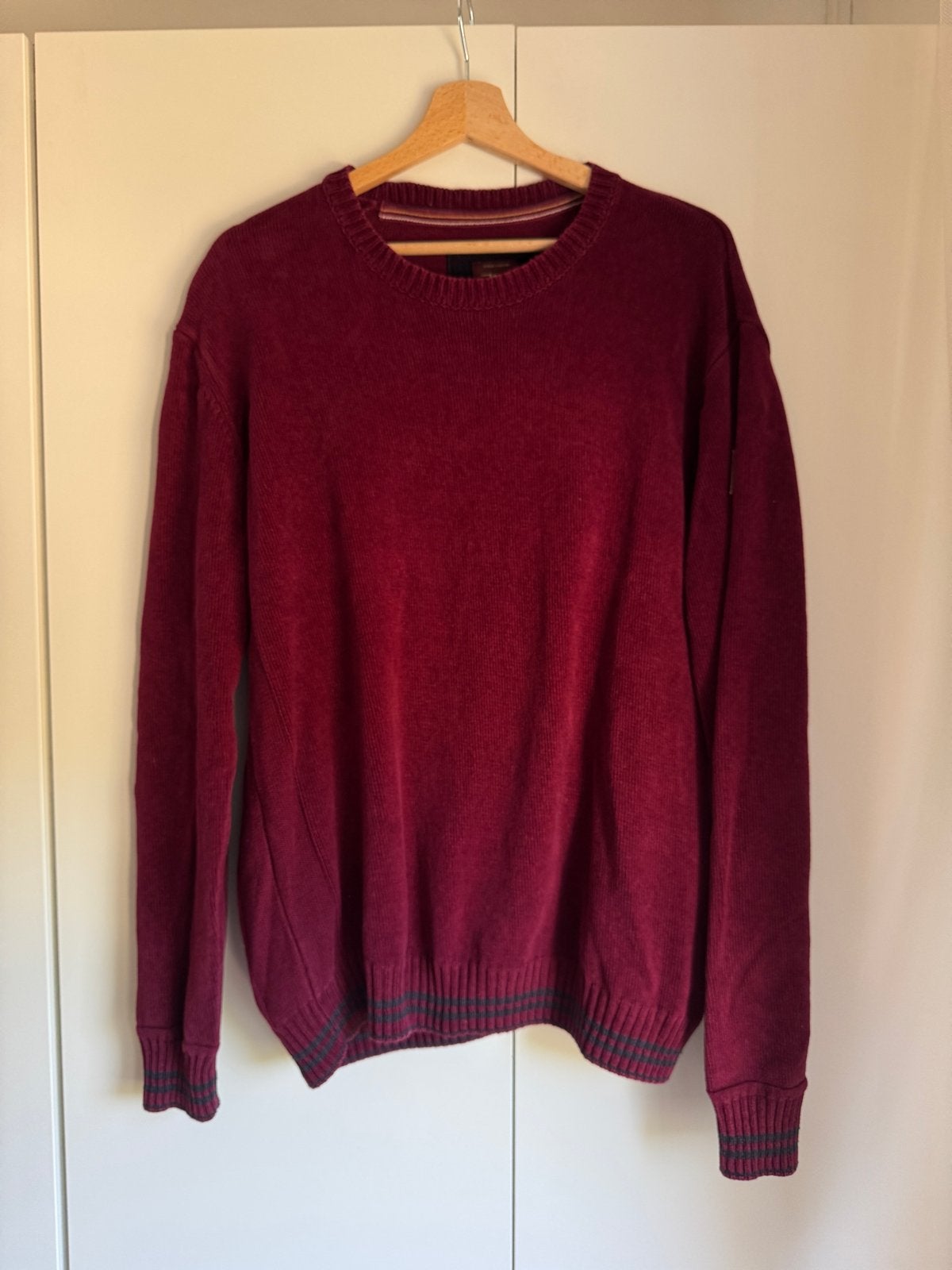 MCS Heren Gebreide Trui - Wijnrood - Maat XL, Ophalen of Verzenden, Zo goed als nieuw, Maat 56/58 (XL), Rood