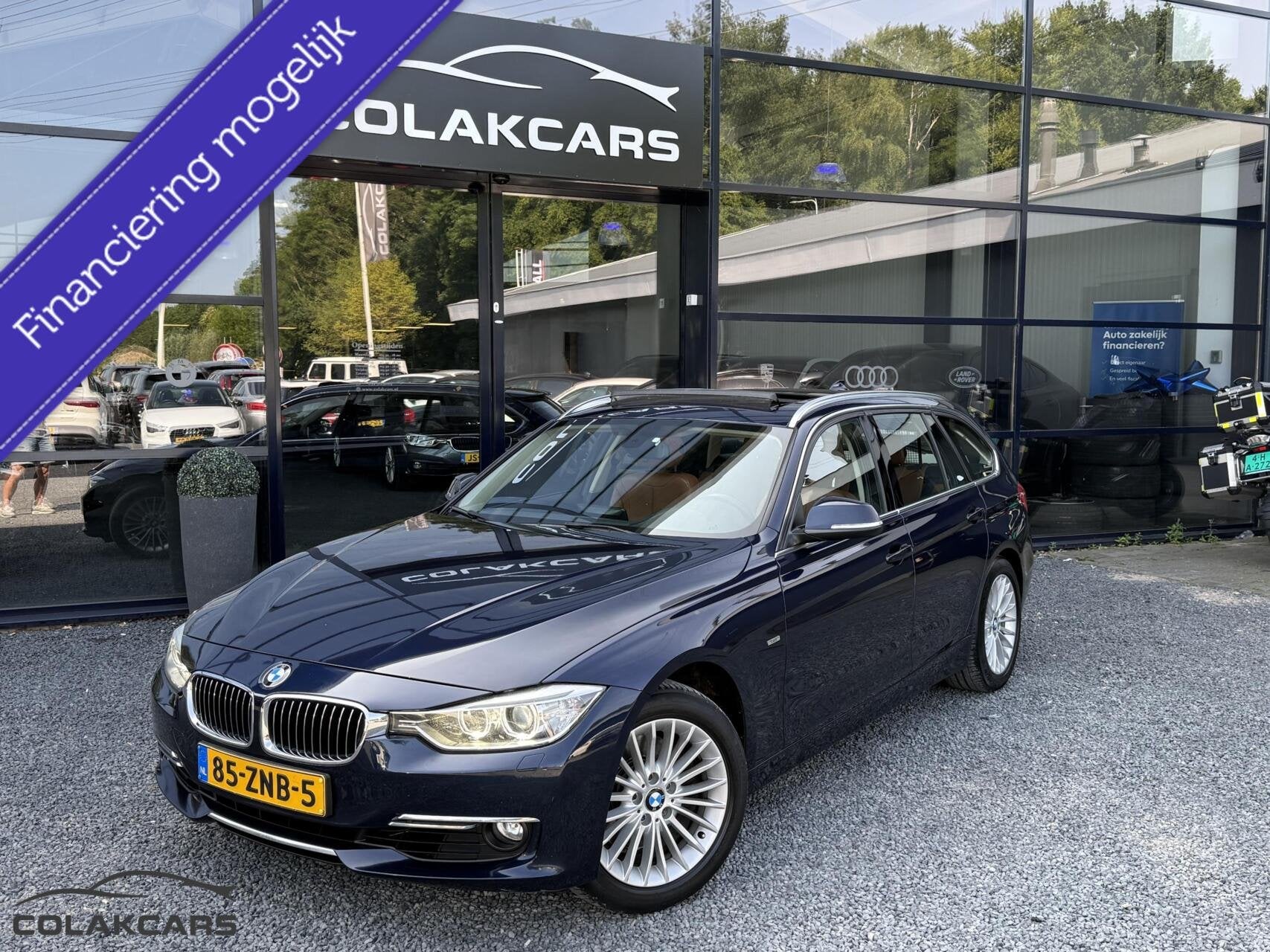 BMW 3-serie Touring 328i Upgrade Edition-Pano-Leder-Trekhaak, Auto's, Automaat, Gebruikt, 4 cilinders, Blauw