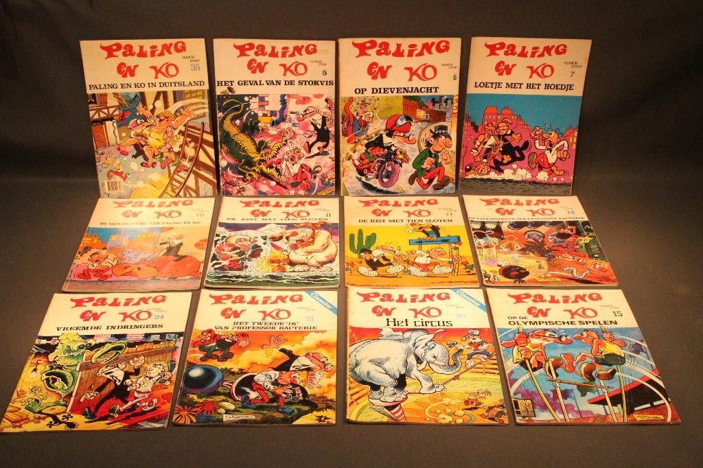 Paling & co 12 stuks classic humor strip, Meerdere stripboeken, Ophalen of Verzenden