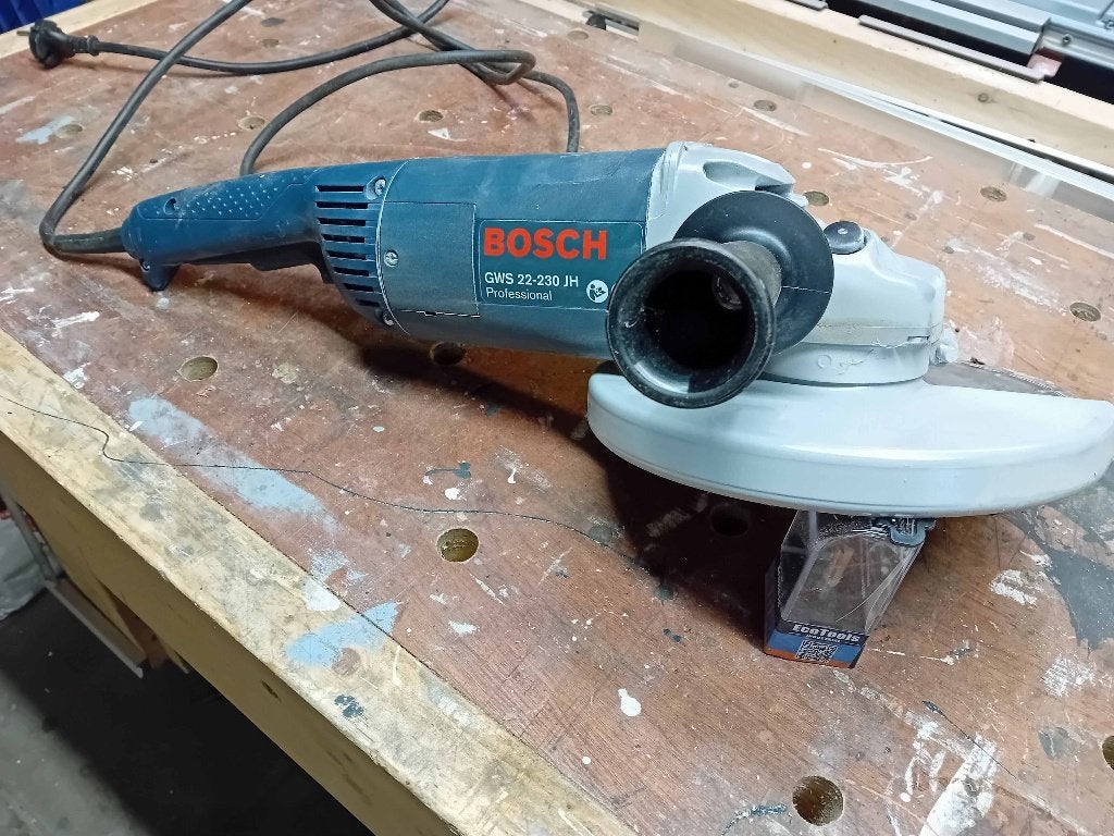 Bosch haakse slijper 23 cm, Ophalen, Gebruikt, Minder dan 700 watt, Haakse handslijpmachine