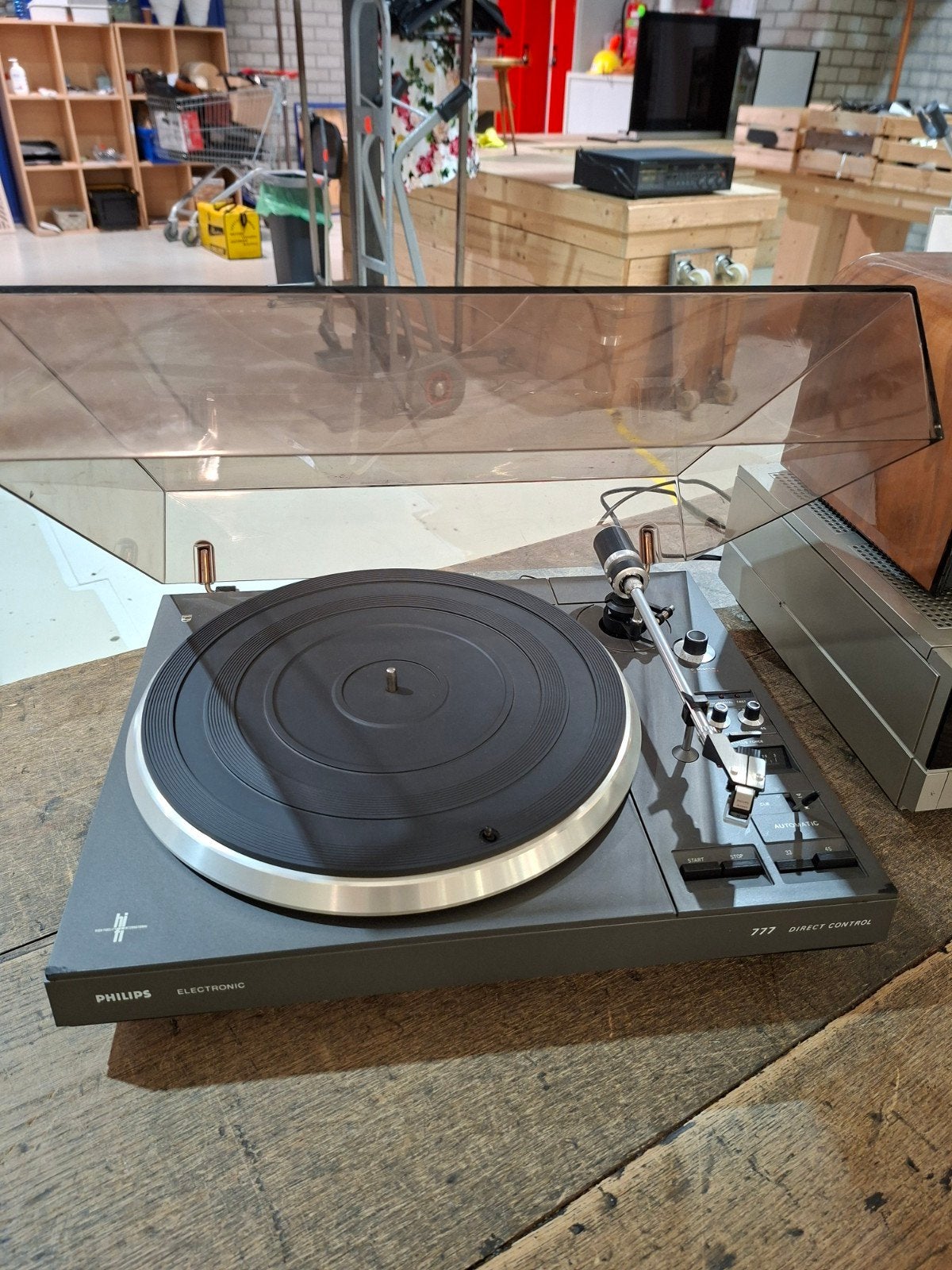 Philips 777 Direct Control Platenspeler - Vintage, Gebruikt, Info@philips.com, Ophalen of Verzenden, Platenspeler