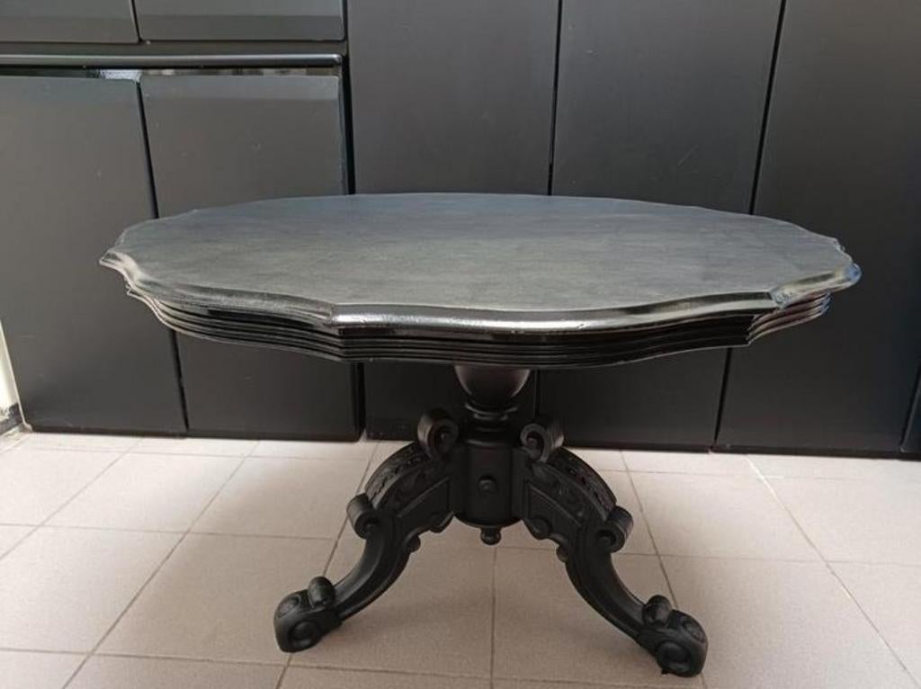 Biedermeier tafel, zwart, Antiek en Kunst, Antiek | Meubels | Tafels, Ophalen