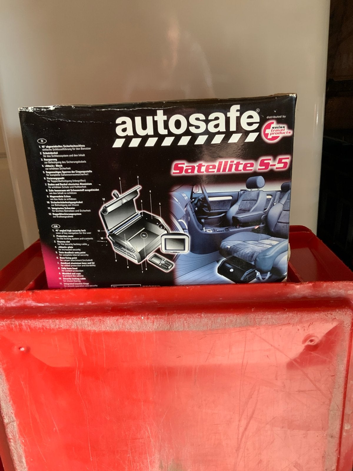 Autosafe Satellite S-5: Draagbare Kluis voor Auto, Ophalen, Nieuw