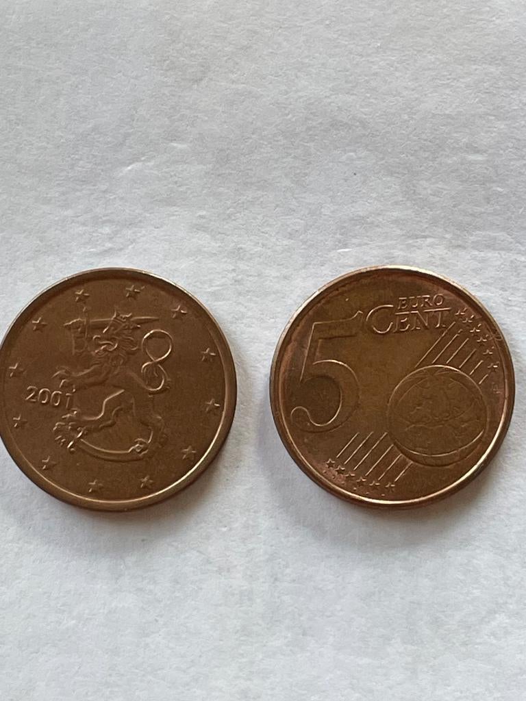 Finland Euro munt. van  5 cent 2001, Ophalen of Verzenden, Finland, 5 cent, Losse munt