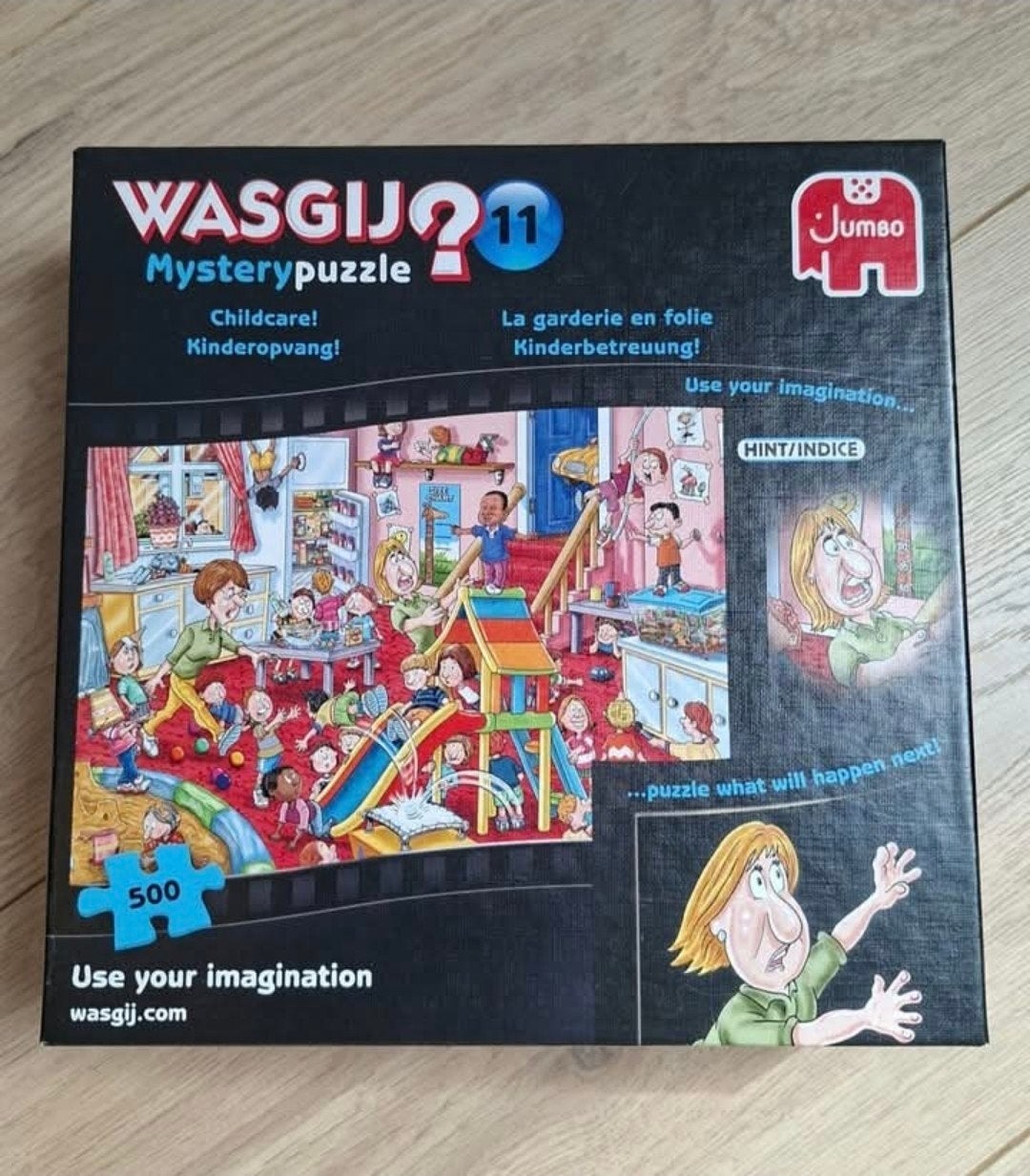 Wasgij Mystery 11 Kinderopvang! 500 stukjes Jumbo, Ophalen of Verzenden, Minder dan 500 stukjes, Gebruikt, Legpuzzel