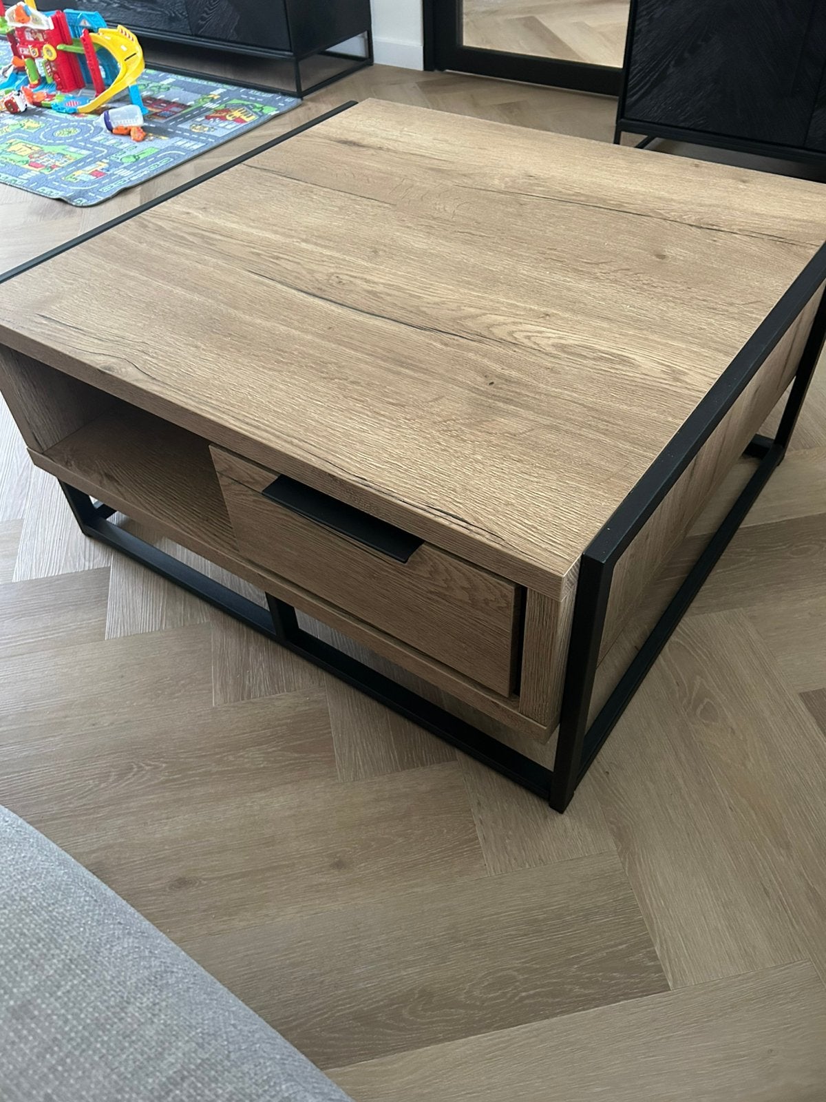 Salontafel (moet weg!), Huis en Inrichting, Tafels | Salontafels, Ophalen, 50 tot 100 cm, Vierkant, 50 tot 100 cm