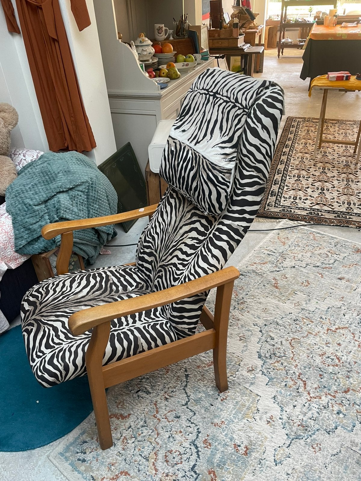 Fitform handmatig verstelbare grote luierstoel zebra, Ophalen, Minder dan 75 cm, Zo goed als nieuw, 50 tot 75 cm