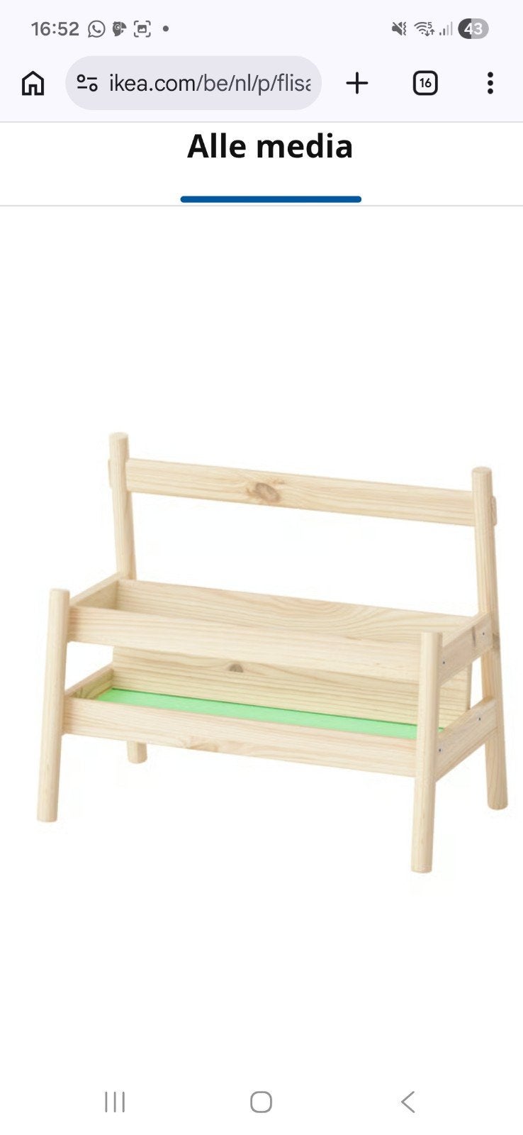 IKEA Flisat Boekenrek / Boekenstandaard voor Kinderen, Ophalen, Zo goed als nieuw, Overige typen